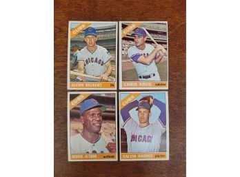 1966 Topps Chicago  Cubs Baseball Cards Lot 1