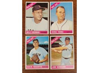 1966 Topps Boston  Red Sox  Baseball Cards Lot 2