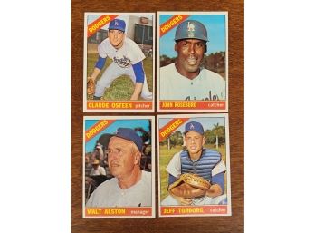 1966 Topps L.a Dodgers Baseball Cards Lot 2