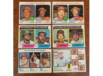 1972/73 Topps Assorted Baseball Cards