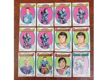 Vintage 1972 NHL Hockey Card Lot #1