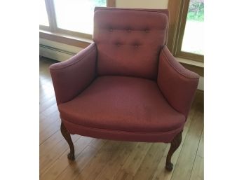 Burgundy Parlor Chair