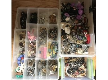 Lot Of Beads & Parts For Jewelry Making