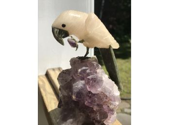 Beautiful Natural Stone Carved Bird