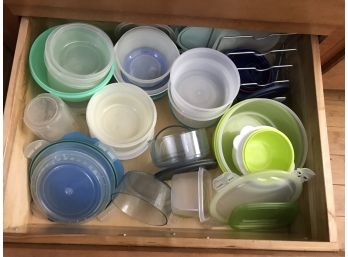 Food Storage Container Drawer Lot