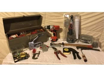 Toolbox And Miscellaneous Household Tools