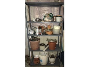 Shelf Lot Of Gardening Items & More