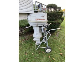 1961 Johnson Seahorse 40HP Out Board Motor On Stand*