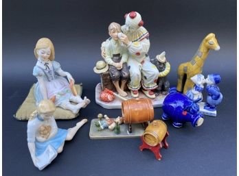 Ceramic & Porcelain Figurine Assortment