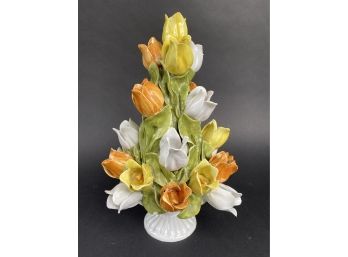 Vintage Italian Ceramic Tulip Tree