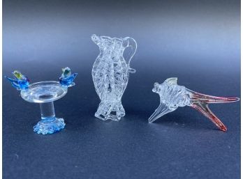 Tiny Handblown Glass Items