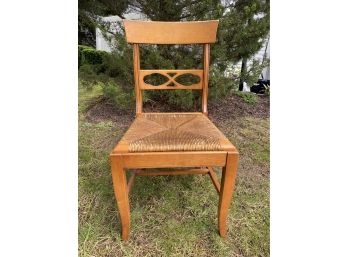 A Vintage Rush-Seat Side Chair