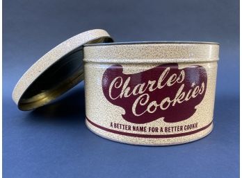 A Vintage Charles Cookie Tin Full Of Keys