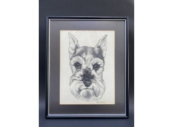 An Original, Signed Drawing Of A Beloved Pooch