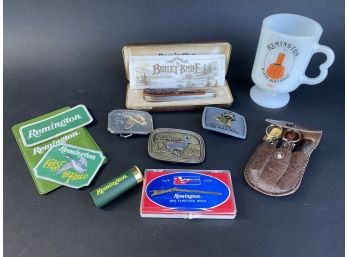 Remington Promotional Collectibles Featuring A Quality Pocket Knife