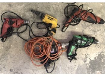 Five Electric Drills