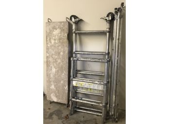 Rolling Aluminum Scaffold By Weiner With Height Extender