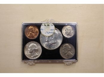 1964 UNCIRCULATED COIN SET WITH SILVER