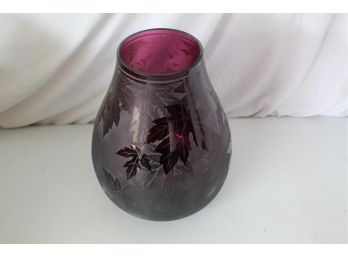 Signed Ken Benson Cameo Glass Vase