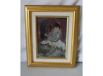 Raymond Kanelba Oil Painting Of Child