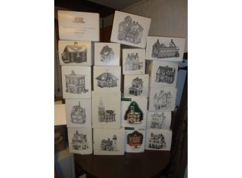 LOT OF 19 HERITAGE VILLAGE DEPT 56 HOUSES