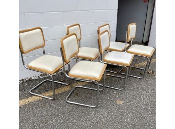 Set Of SIX! Marcel Breuer Cesca Chairs, Italy