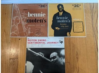 Lot Of 3 Vinyl Albums LP Moten Swing Sentimental Journey X Vault Originals Bennie Moten's Vol. 2 And Vol. 3