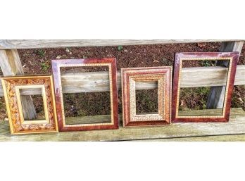 4 Pretty Wooden Picture Frames (very Expensive)