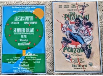 Metal Framed Posters Of Playbills For Summer Brave And The Pirates Of Penzance