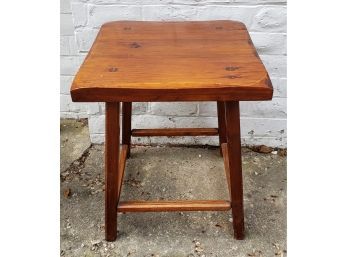 Solid Pine Side Table, Nice Quality