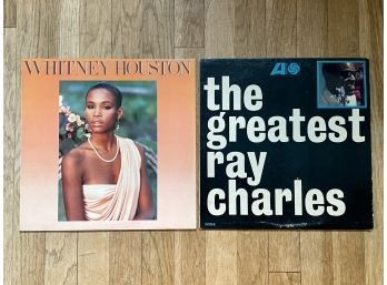 Lot Of Vinyl Record Albums Whitney Houston / The Greatest Ray Charles