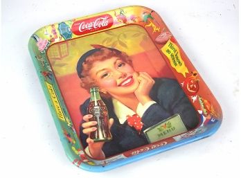 Metal/Enameled Vintage Coca~Cola Tray