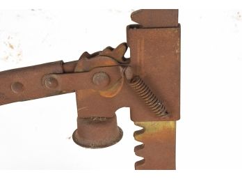 Mystery Wood And Metal Antique Ratcheting Device