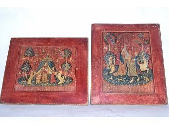 Pair Of Two Asian Painted Panels