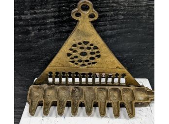 Beautiful Antique Brass Oil Menorah