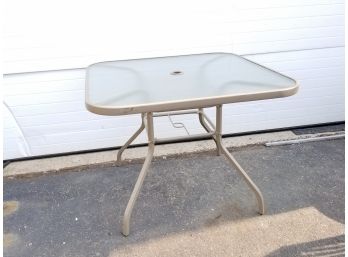 Small Glass Top Patio Table 38' X 38' X 28'