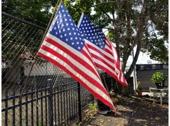 Two American Flags