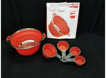 Good Cooking Collapsible Colander And Measuring Cups