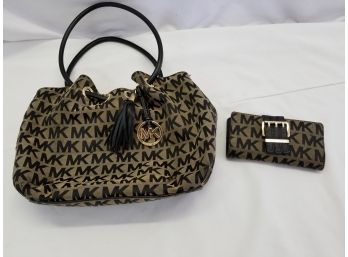 Michael Kors Handbag And Matching Wallet