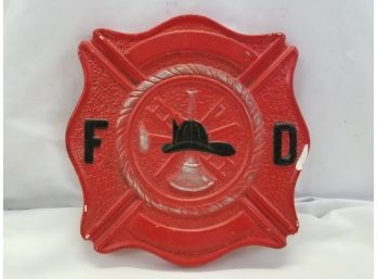 Ceramic Fire Department Emblem