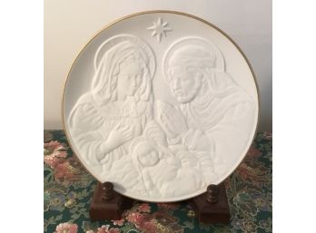 Lenox, Nativity Vignettes, 1995 On Wooden Frame, Stand