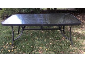 Tempered Glass Outdoor Dining Table