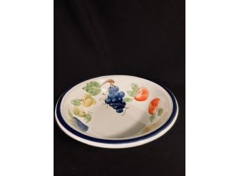 Large Hand Painted Center Piece Fruit Bowl