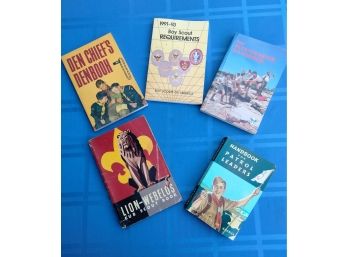 BSA Grouping #7 - Assorted Collection Of Scouting Books (5ct)