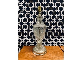 Vintage Pressed Glass Table Lamp