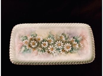 Beautiful Vintage K.A. Kaiser Floral Fine China Serving Tray - W. Germany