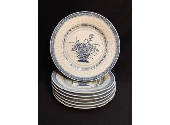 'Rice Flower' By Tienshan - Set Of Dinner Plates (7ct)