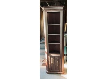 Vintage Reddish Brown Corner Cabinet