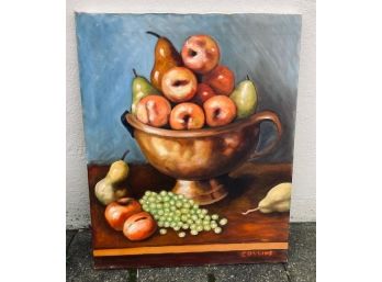 Vintage Oil On Canvas - Still Life -artist Signed