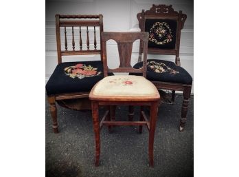 Project Lot - Antique Sides Chairs (3ct)